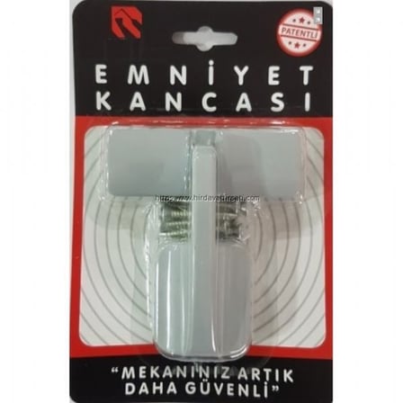 Pimapen alüminyum kapılar için hırsızlara karşı levyeyle açılmayı önleyici lüks emniyet kancası kilidi - GRİ