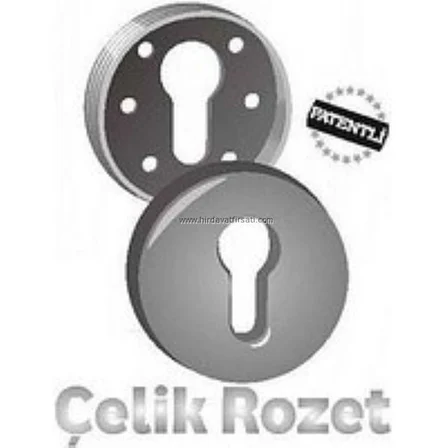 Saten yale çelik rozet eski tip kapılar için