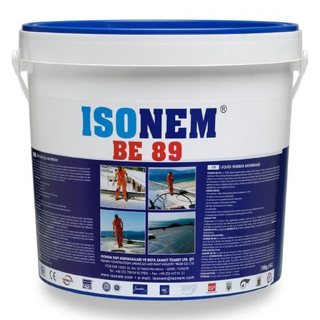 İsonem Be 89 Likit Kauçuk Membran 18 Kg Siyah