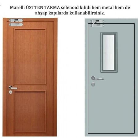 Marelli ÜSTTEN TAKMA selenoid kilit fail safe, elektrik kesildiğinde açık