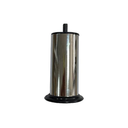 Krom rengi kalın sağlam metal 12 CM KALIN SOMUNLU Metrik 10, kalın dış baza ayağı