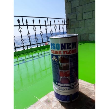 İsonem Shine Floor Solvent Bazlı Fayans Boyası 4.5 Kg Siyah