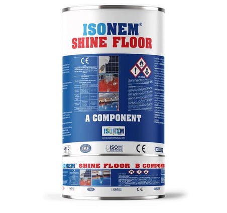 İsonem Shine Floor Solvent Bazlı Fayans Boyası 4.5 Kg Beyaz