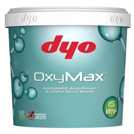 Dyo Oxymax Antibakteriyel Saf Akrilik İç Cephe Boyası 15 Lt Beyaz