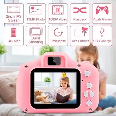 Mini Kamera Fotoğraf Makinesi Pembe