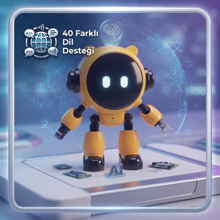 Yapay Zeka Robotu - Konuşan Robot Oyuncak - Wi-Fi Uygulamalı - Çocuklar İçin Eğitici Oyuncak