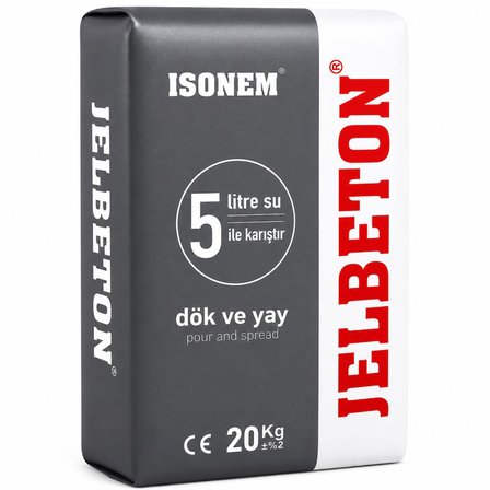 İsonem Kendiliğinden Yayılan JeLBeton 20 Kg Gri