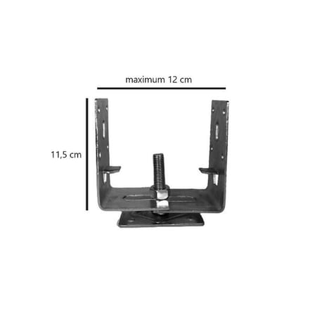 M14 ayarlı tablalı kaliteli sağlam sac pergule ayağı 2,5 mm tabalı vidalı
