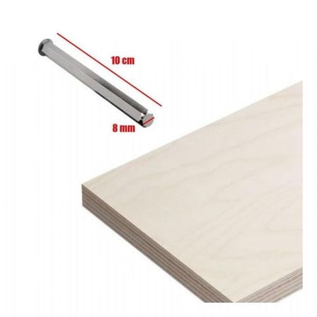 Kolay montaj gizli raf tutucu 8 mm çap x 10 cm boy 2 adet
