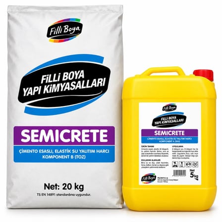 Filli Boya Semicrete Su Yalıtım 20 Kg Toz+5 Kg Sıvı