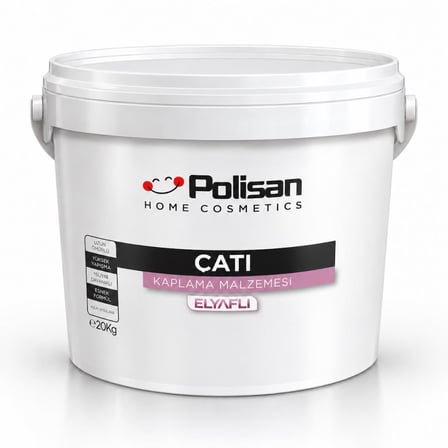 Polisan Çatı Elyaflı Su Yalıtım Malzemesi 20 Kg Ral 7023 Beton Grisi