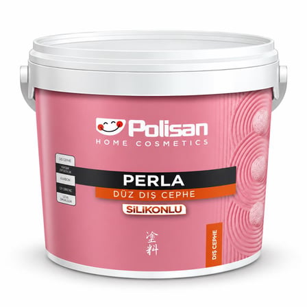 Polisan Perla Silikonlu Dış Cephe Boyası Beyaz 2.5 Lt