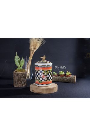 Miss Betty Paradise Emaye Kavanoz 15 Cm