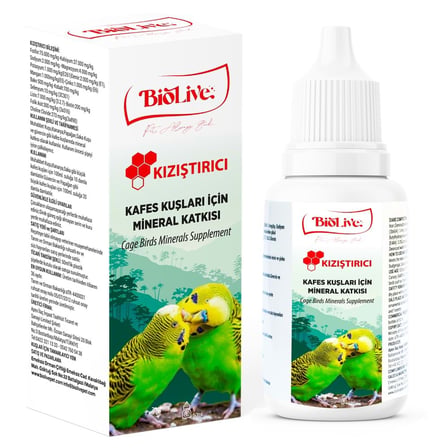 Biolive Kuşlar İçin Kızıştırıcı Vitamin 50ml