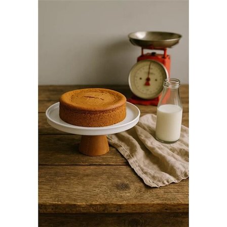Akayev Porselen Ahşap Ayaklı 28 Cm Sunumluk