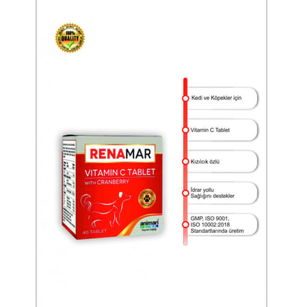 ANİMARİ RENAMAR BÖBREK DESTEKLİ TABLET 40 ADET