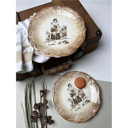 Porser Fulya Ella Pasta Takımı 22cm 6 kişilik 6 Parça