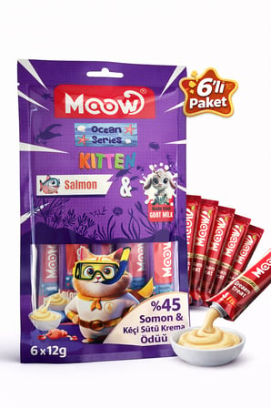Somonlu Keçi Sütlü Yavru Kedi Krema Ödülü 6x12 gr