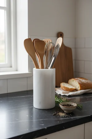Akayev Mermer Beyaz Kaşıklık 16 Cm
