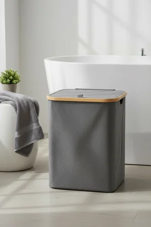 Akayev Katlanır Kumaş Çamaşır Sepeti 60 Litre