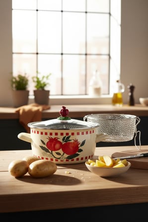 Akayev Emaye Nar 22 Cm Kızartma Tenceresi