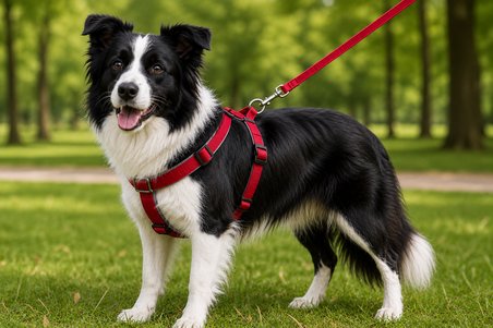Gezdirme Kayışlı Dokuma Köpek Göğüs Tasma Seti 40*60-110 cm Kırmızı