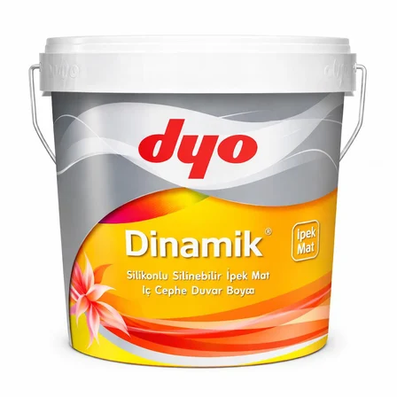 Dyo Dinamik Silikonlu İpek Mat İç Cephe Boyası 2.5 Lt Beyaz