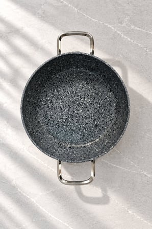 Zest Peakstone Basık Tencere 26 cm Gri