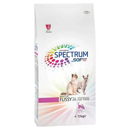 Spectrum Fussy 34 Somonlu Pirinçli Yetişkin Kedi Maması 12 KG
