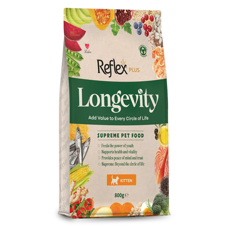 Reflex Plus Longevity Hipoalerjenik Yavru Kedi Maması 800gr