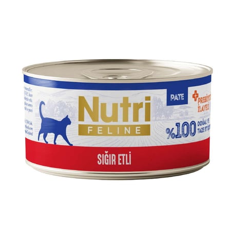 Nutri Feline Sığır Etli Tahılsız Kedi Konservesi 70 Gr