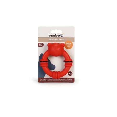 Beeztees Sumo Mını Dental Oyuncak Kırmızı 9,5x10 cm