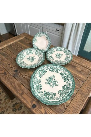 Porser Velour Green Fulya Yemek Seti 24 parça