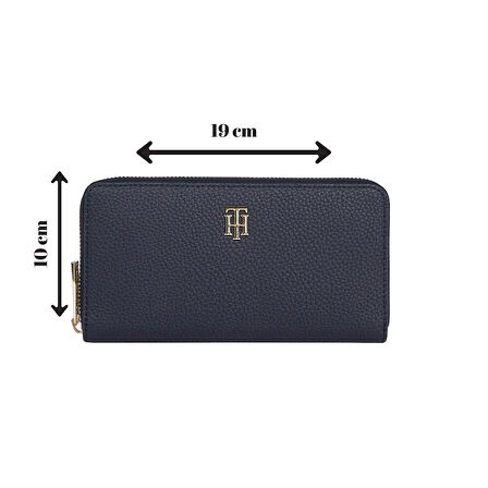 Tommy Hilfiger Lacivert Yatay Cüzdan