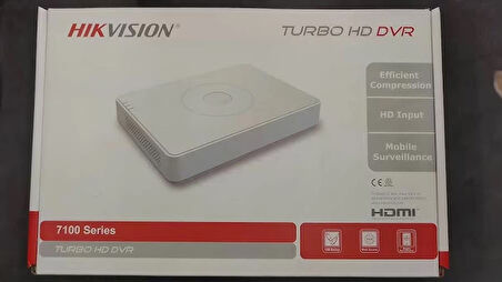 Hikvision DS-7104HGHI-M1 4 Kanal HD-TVI DVR Kayıt Cihazı