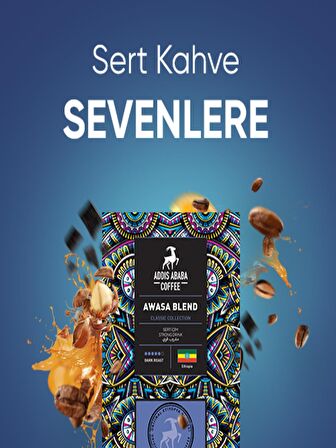 Addis Ababa Coffee Awasa Blend Sert İçim Organik Sifon (Syphon) Etiyopya Çekirdek Kahve 1000 gr