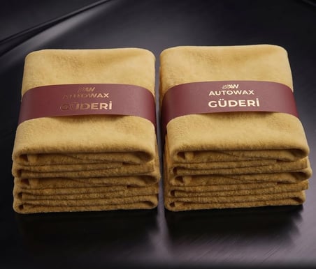 Autowax Profesyonel Gerçek Premium Güderi Bez Otomobil Kurulama 50X70 (5 Adet)