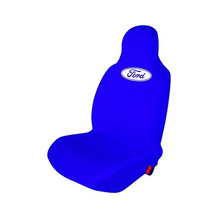 Ford Fiesta Penye Oto Koltuk Kılıfı - Marka Logo Baskılı - Mavi