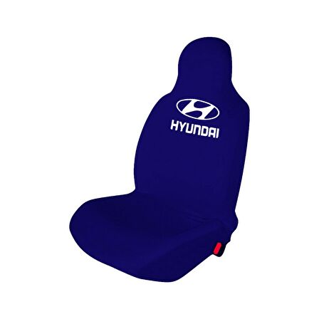 Hyundai Getz Penye Oto Koltuk Kılıfı - Marka Logo Baskılı - Lacivert