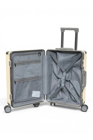 Alüminyum Krem 2’li Set (Kabin + Orta Boy) Valiz