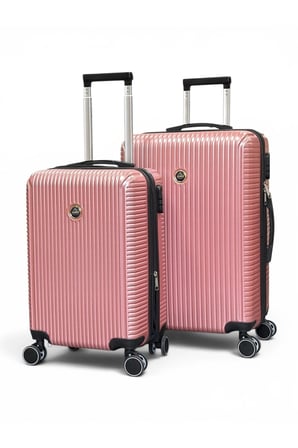 Grand Model Kabin Boy + Orta Boy RoseGold Valiz Seti Policarbon