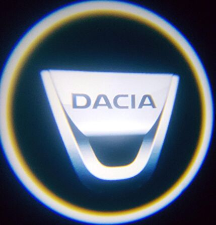 Dacia Araçlar İçin Pilli Yapıştırmalı Mesafe Sensörlü Kapı Altı Led Logo