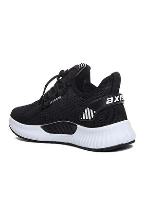 Erkek Siyah Beyaz Sneaker Spor Ayakkabısı