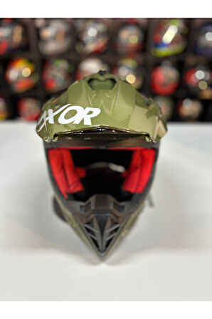 X- CROSS SC- BATTLE GREEN /KROSS KASK H.R.P DIŞ KABUK L
