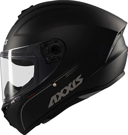 AXXIS DRAKEN S V.2 SOLID MATT BLACK *SİYAH VİZÖR İLE BİRLİKTE*