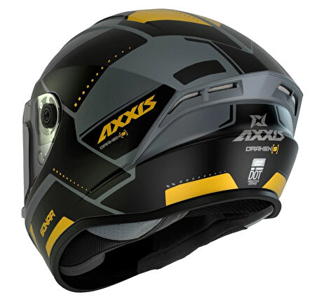 AXXIS DRAKEN S SONAR C3 MATT YELLOW *SİYAH VİZÖR İLE BİRLİKTE*