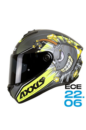 AXXIS DRAKEN S BOMBS A2 MAT GRI KAPALI KASK