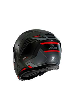 AXXIS GECKO SV CAPITAL B1 MATT SİYAH ÇENE AÇILIR KASK