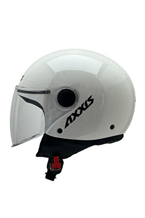 AXXIS SQUARE YARIM KASK SOLID A0 PARLAK BEYAZ