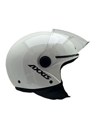 AXXIS SQUARE YARIM KASK SOLID A0 PARLAK BEYAZ